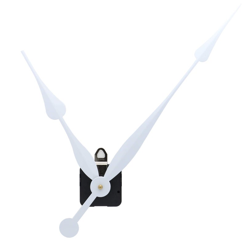 TIKROUND Youngtown 12888 High Torque Long Shaft Clock Movement Mechanism with 12 Inch Long Spade Hands (White 1 Set) - Image 5